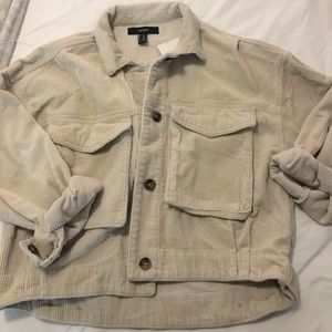 Forever 21 Corduroy Button Front Jacket
